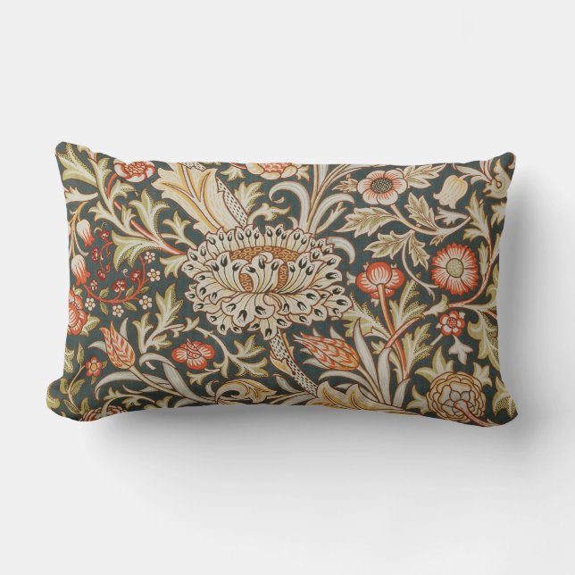 William Morris Trent Garden Flower Classic Botanic Lumbarkudde (Framsida)