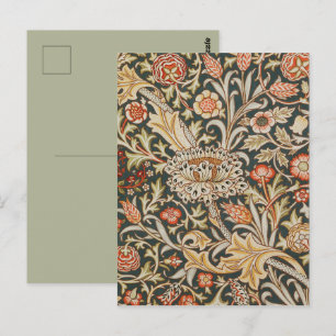 William Morris Trent Garden Flower Classic Botanic Vykort