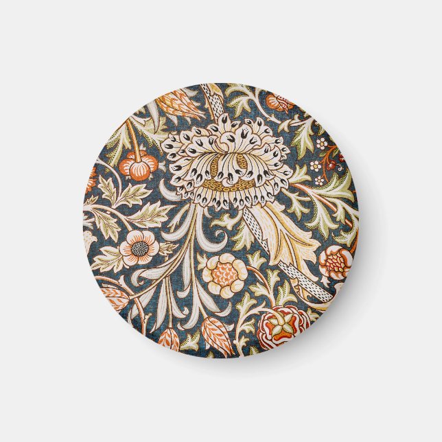 William Morris Trent Garden Flower Mönster Classic Magnet (Framsidan)