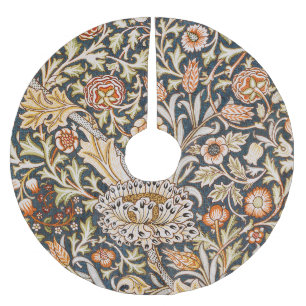 William Morris Trent Trädgård Blommönster Klassike Julgransmatta Borstad Polyester