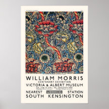 WILLIAM MORRIS Tryck, Victoria and Albert Museum