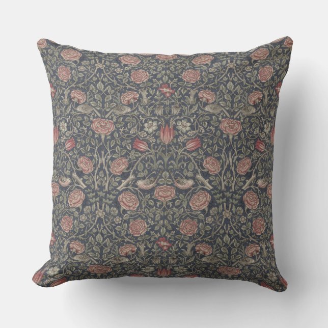 William Morris: Tudor Ro Dekorativ kudde (Framsida)