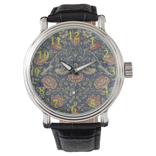 William Morris Tudor Ro Tapet Armbandsur (Framsida)