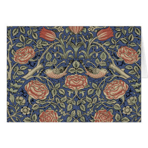 William Morris Tudor Ro Tapet Hälsningskort
