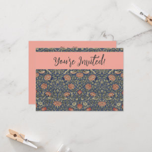 William Morris Tudor Ro Tapet Inbjudningar