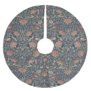 William Morris Tudor Ro Tapet Julgransmatta Borstad Polyester