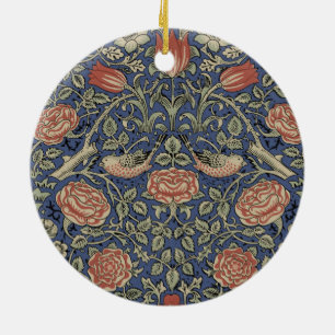 William Morris Tudor Ro Tapet Julgransprydnad Keramik
