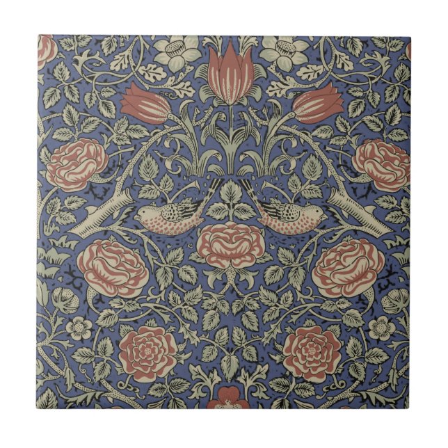 William Morris Tudor Ro Tapet Kakelplatta (Framsidan)