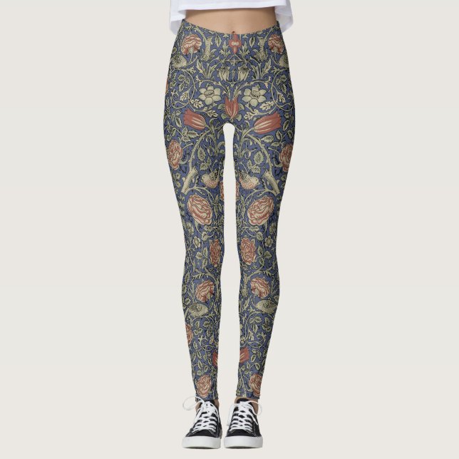 William Morris Tudor Ro Tapet Leggings (Framsida)