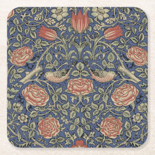 William Morris Tudor Ro Tapet Underlägg Papper Kvadrat