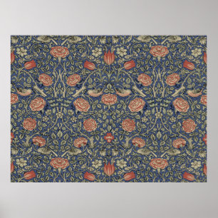 William Morris Tudor Ros Tapet Poster