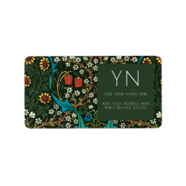 WILLIAM MORRIS TULIP ADDRESS-ETIKETT ADRESSETIKETT