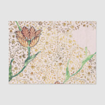 William Morris TULIP DESIGP IN ROSA Tissue Paper