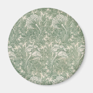william morris tulip tapet grönt magnet