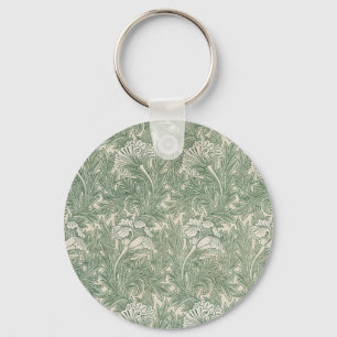 william morris tulip tapet grönt nyckelring