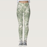 William Morris tulip tapet-grönten för textilier Leggings<br><div class="desc">Detta är en digitalt förbättrad version av Tulip (1875) berömd mönster. "Tulip" är en textildesign som skapats av den berömda brittiska designern William Morris, som var ledande figur i rörelsen "Arts and Crafts". Denna utformning visar på en stiliserad tolkning av tulpanblommor i kombination med invecklade, blommande vinstockar och löv. Mönster...</div>
