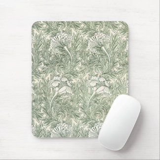 William Morris tulip tapet-grönten för textilier Musmatta