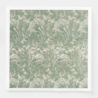 William Morris tulip tapet-grönten för textilier