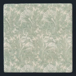 William Morris tulip tapet-grönten för textilier Stenunderlägg<br><div class="desc">William Morris designade Tulip-textilindustrin mönster 1875. Mönster har en blommigt konsform i flytande gröntar och har tulpanet.</div>