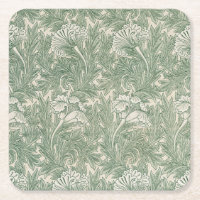 William Morris tulip tapet-grönten för textilier