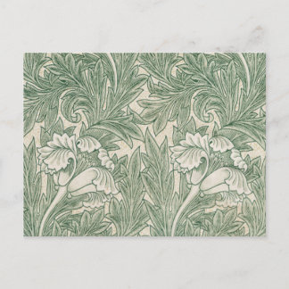 William Morris tulip tapet-grönten för textilier Vykort