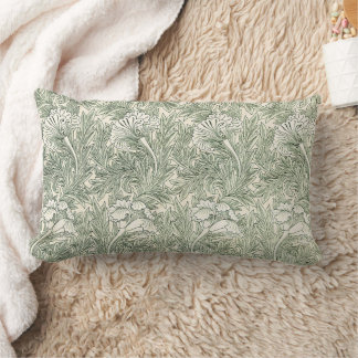 William Morris Tulip Wallpaper Classic Green Lumbarkudde