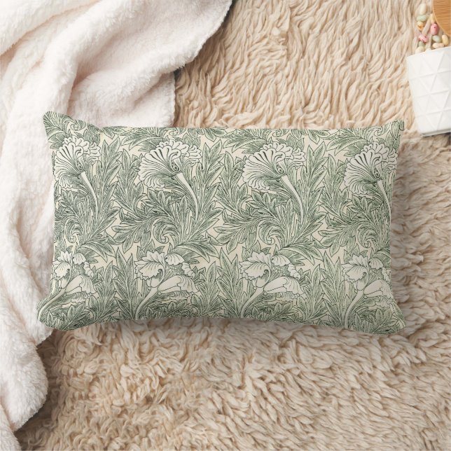 William Morris Tulip Wallpaper Classic Green Lumbarkudde (Filt)