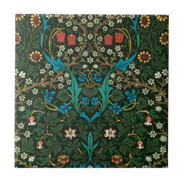 WILLIAM MORRIS "TULIPS" CERAMIC TILE KAKELPLATTA