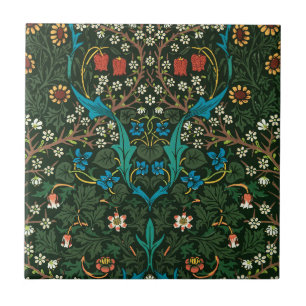 WILLIAM MORRIS "TULIPS" CERAMIC TILE KAKELPLATTA