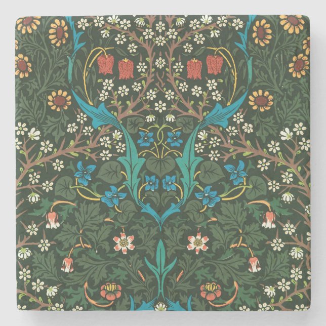 WILLIAM MORRIS "TULIPS" DESIGN STONE UNDERLÄGG (Framsidan)