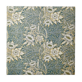 William Morris tulpan och pil Kakelplatta