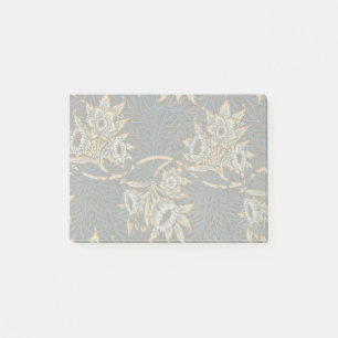 william morris tulpan och pilträd tapetmönster post-it block
