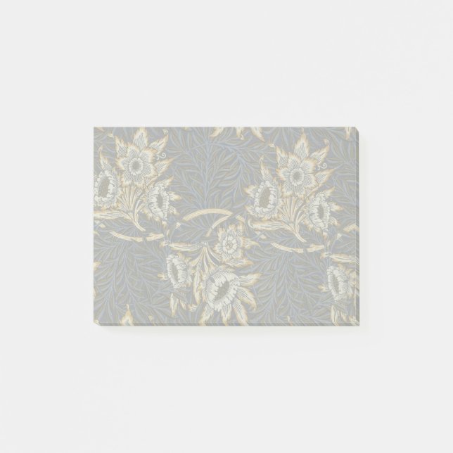 william morris tulpan och pilträd tapetmönster post-it block (Framsida)