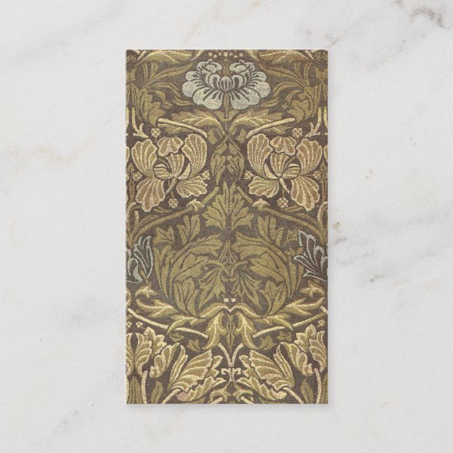 William Morris tulpan och romönster Visitkort (Framsida)