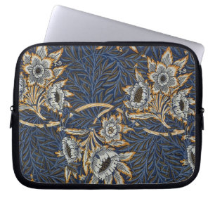 William Morris Tulpan Pilgrimsmuster Blommönster Laptop Fodral
