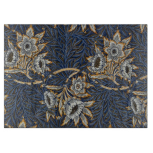William Morris Tulpan Pilträdsmönster Blå Blommig