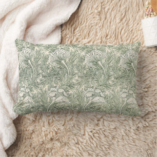 William Morris Tulpan Tapet Klassisk Grön Lumbarkudde