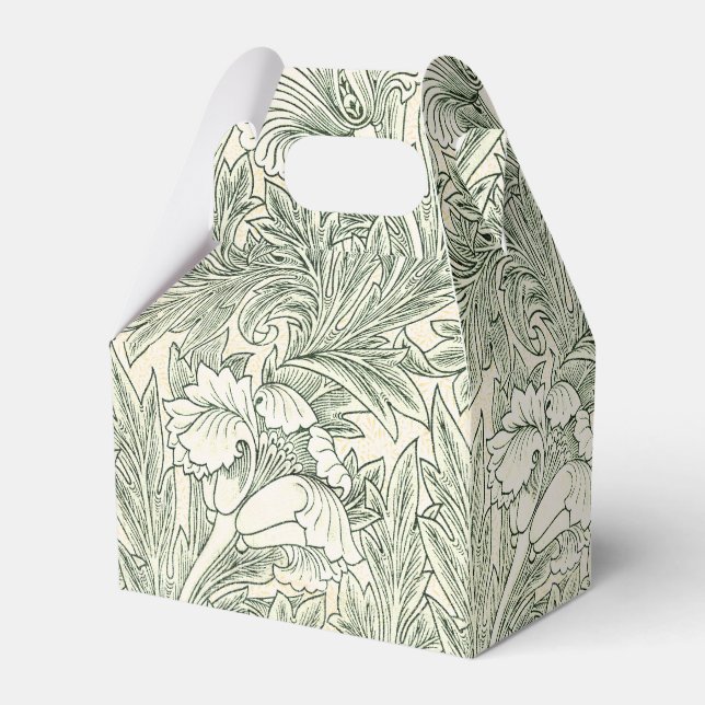 William Morris Tulpan Tapet Klassisk Grön Presentaskar (Framsidan Sidan)