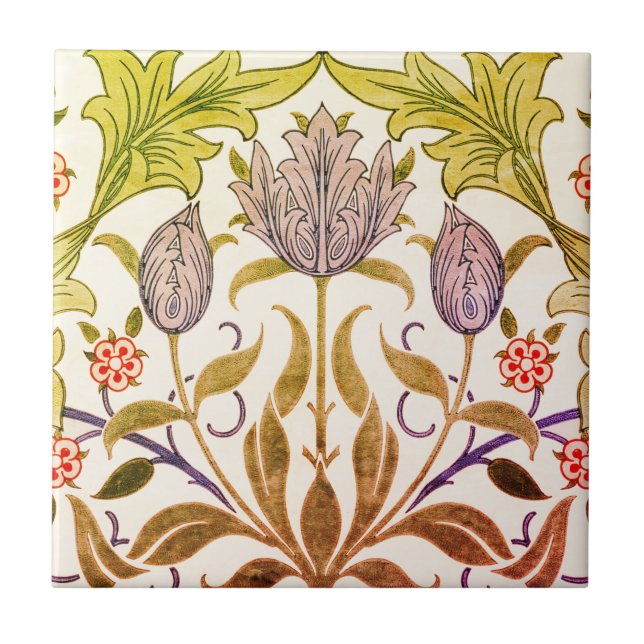 William Morris Tulpaner Kakelplatta (Framsidan)
