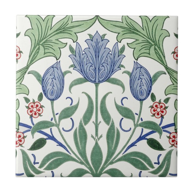 William Morris Tulpaner Kakelplatta (Framsidan)