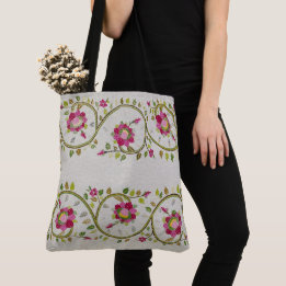 William *Morris Turkisk Blommig Frukt Crossbody Vä Tygkasse