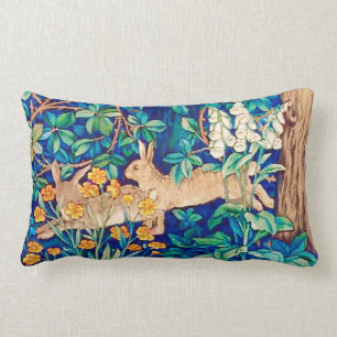 William Morris ’Two Hares’ - Vild Rabbits Lumbarkudde