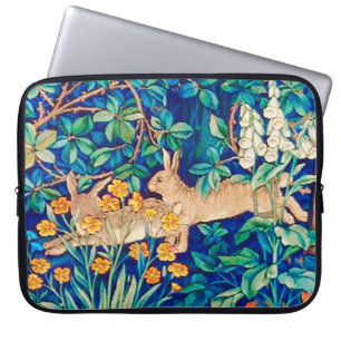 William Morris "Two Hares" Vild Rabbits Print Laptop Fodral