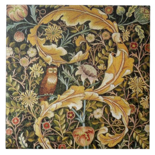 William Morris Uggla an Acanthus Kakelplatta