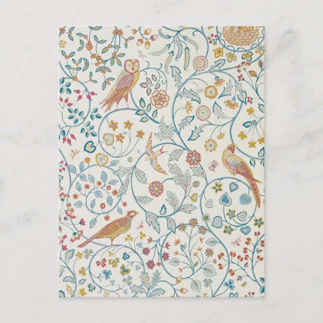 William Morris - Uggle- och bärstapet Vykort (Framsida)