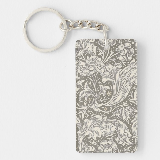 William Morris ungkarlsblomma antika damast (Framsidan)