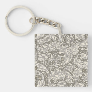William Morris ungkarlsblomma antika damast