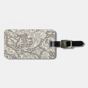 William Morris ungkarlsblomma antika damast Bagagebricka