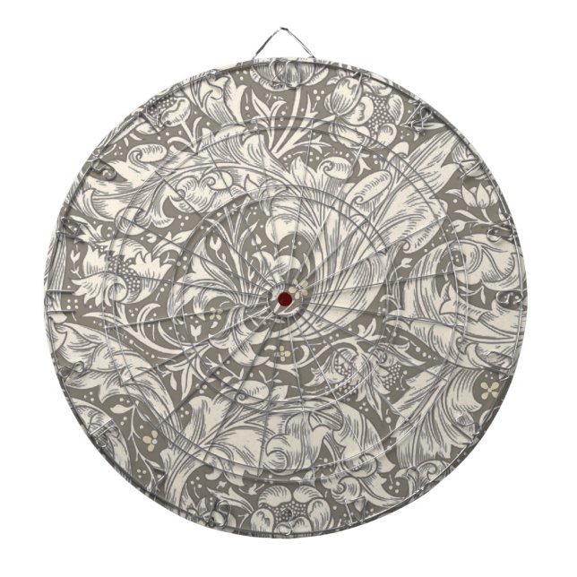 William Morris ungkarlsblomma antika damast Darttavla (Framsidan)