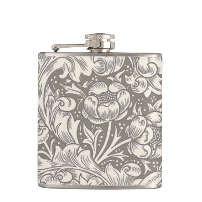 William Morris ungkarlsblomma antika damast Fickplunta (Framsidan)